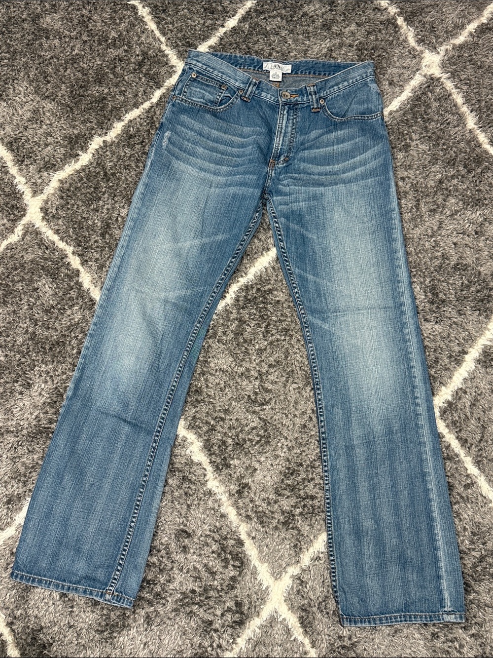 Size 6 Armani Exchange Faded Blue Bootcut Jeans